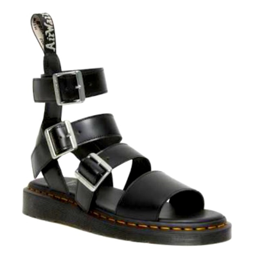 Dr. Martens Black Leather Sandals